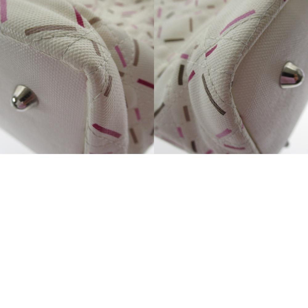 Christian Dior Logo Charm Tote Bag Coated Canvas White - Picture 8 of 8